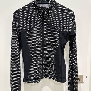 lululemon athletica Black and White Polka Dot Bomber Jacket